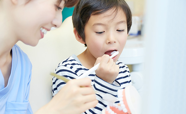 子供への歯磨き指導
